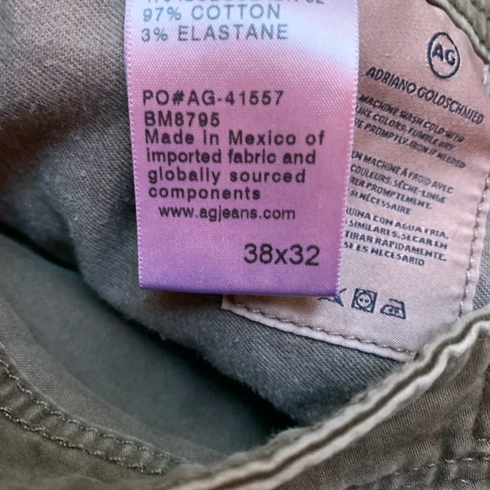 Mens Adriano Goldschmied AG Jeans The Everett Slim‎ Straight in Brown sz 38 x 32
